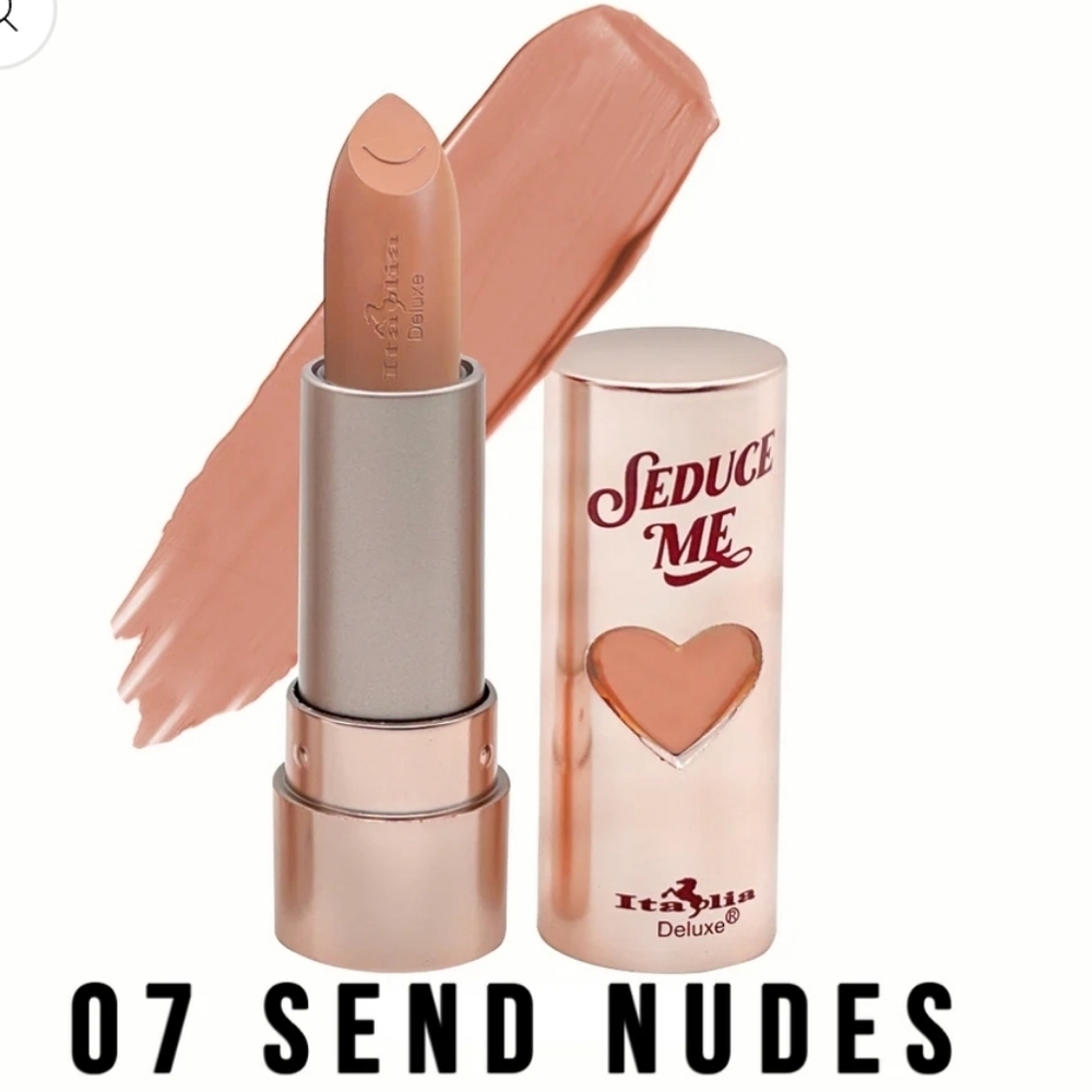 Italia Deluxe Seduce Me Satin Lipstick - 07 Send Nudes - Picture 1 of 1